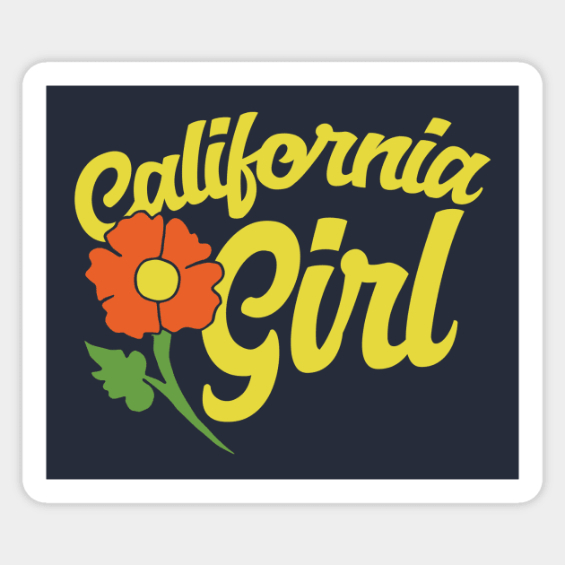 California Girl Sticker by bubbsnugg